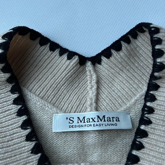 S MaxMara 100% cashmere V-neck sweater - Picture 9 of 10